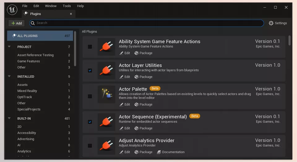 Unreal Engine tools - Sample 1