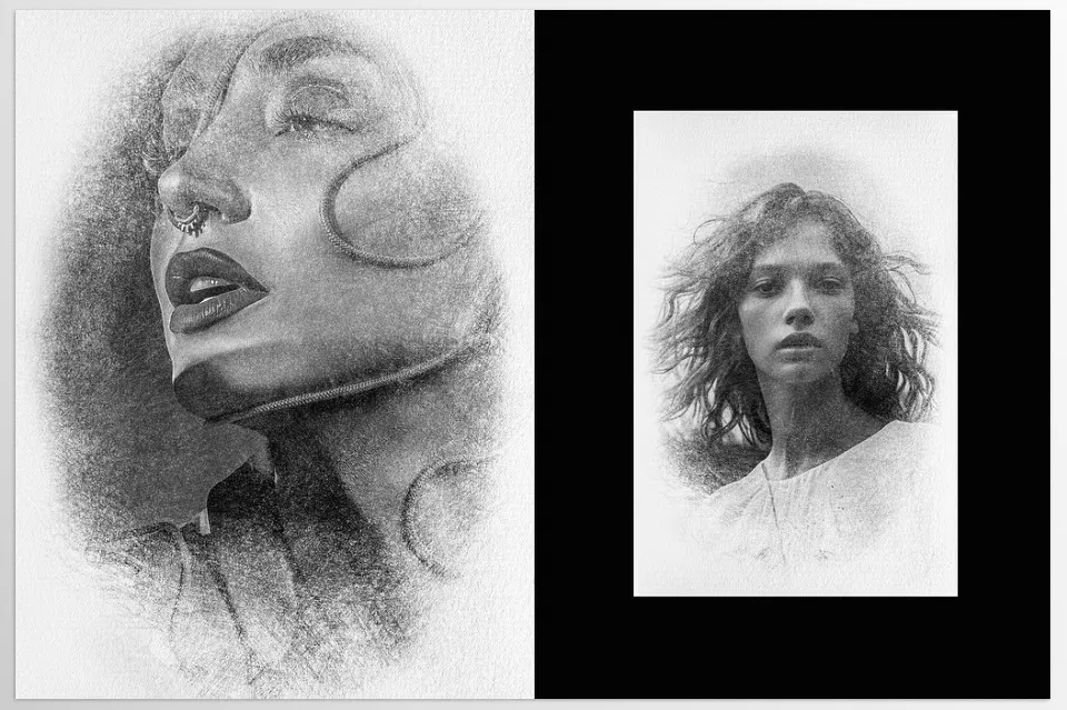 Pencil Drawing Photo Effect - Sample 1