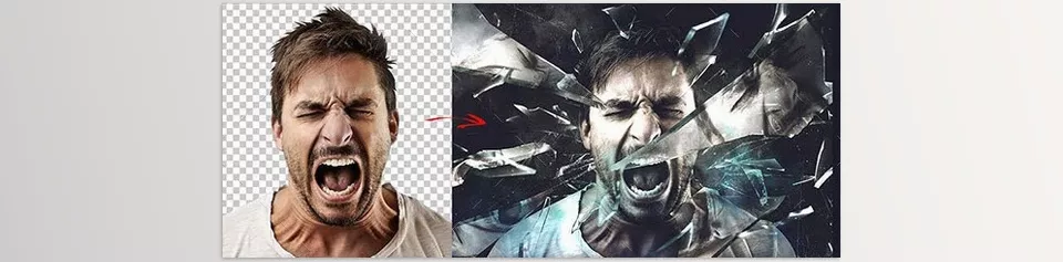 Broken Glass Photo Effect - Sample 4