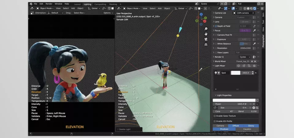 Photographer Blender Addon - Sample 3