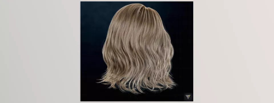 3D Hair Brush - Sample 1