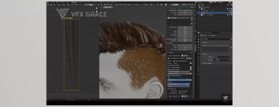 3D Hair Brush - Sample 2