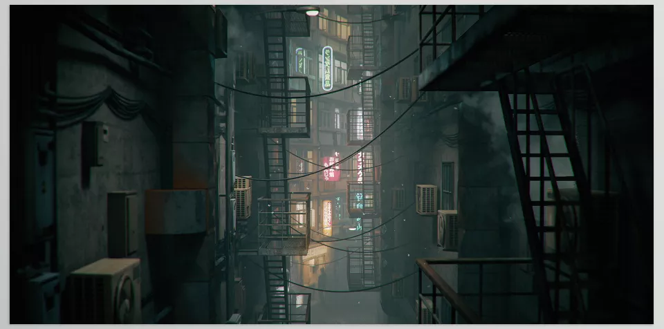 Procedural Alleys - Sample 2