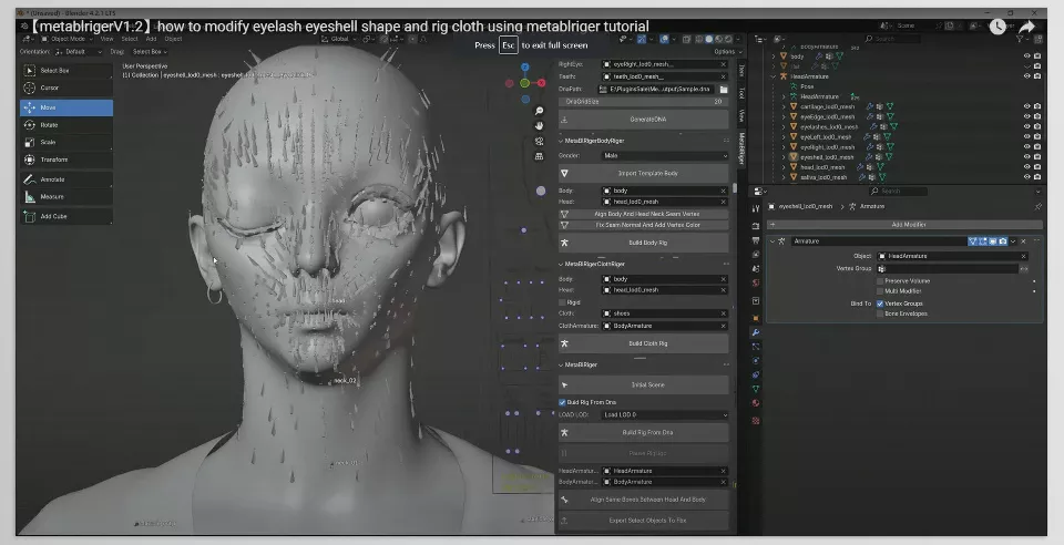 MetaBlRiger Blender Addon - Sample 1