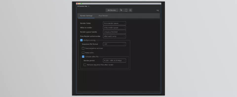 BG Renderer MAX AE Plugin - Sample 1