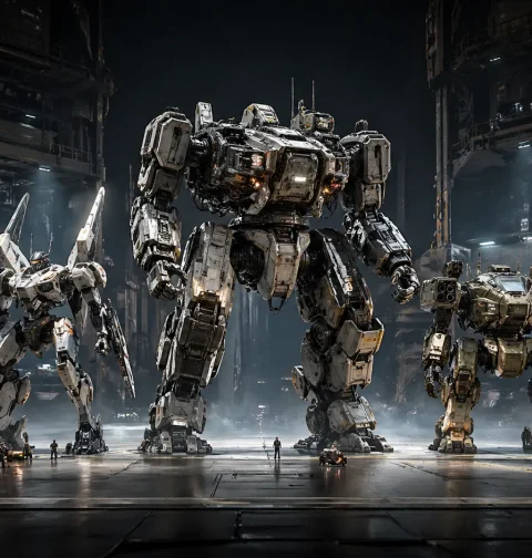 Jama Jurabaev Mech Squad Collection (3D Asset Library) 1