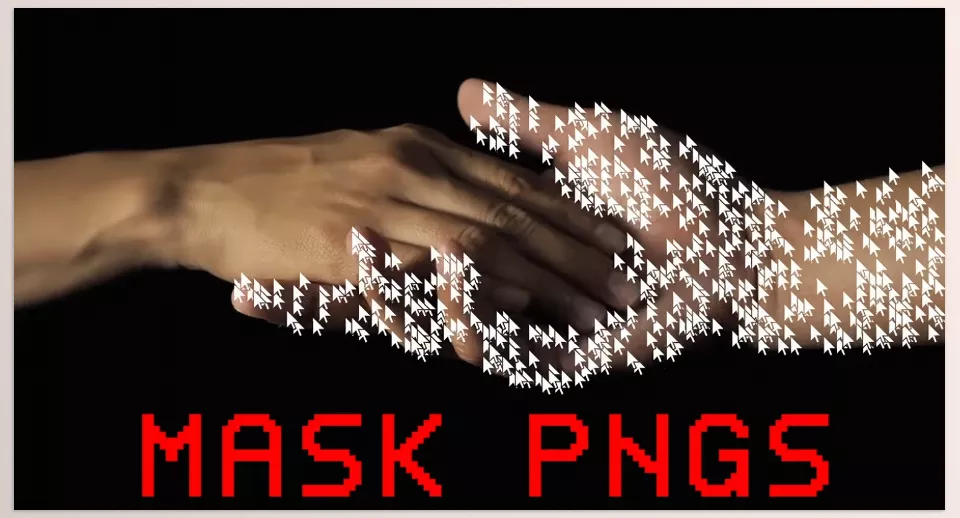 Mask PNG scatter - Sample 1