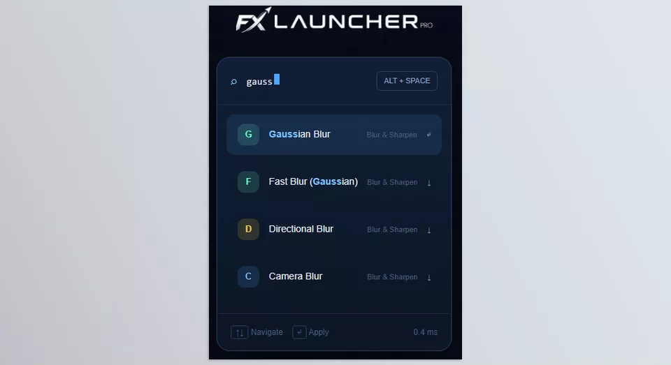 FX Launcher Pro - Sample 1