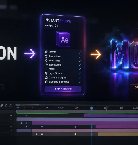 InstantRecipe: One-Click Layer Transfer In After Effects 8