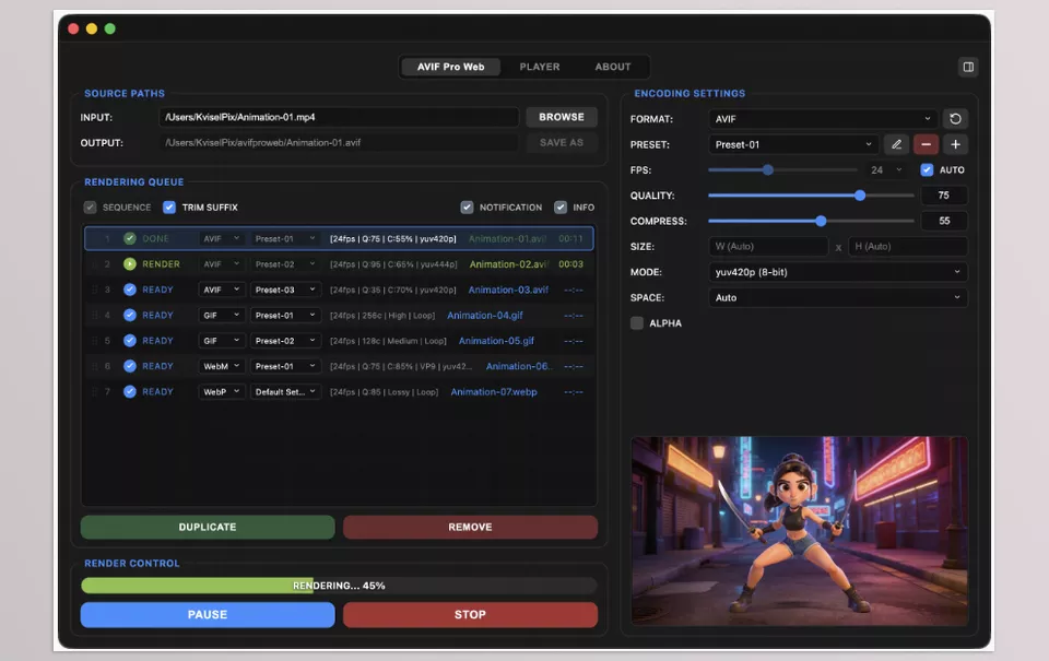 AVIF Pro Web - Sample 2